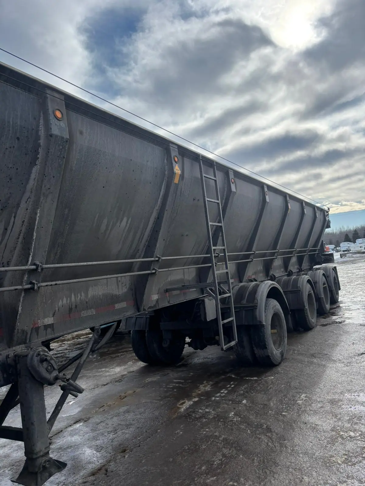 Before fleet washing — truck and trailer
